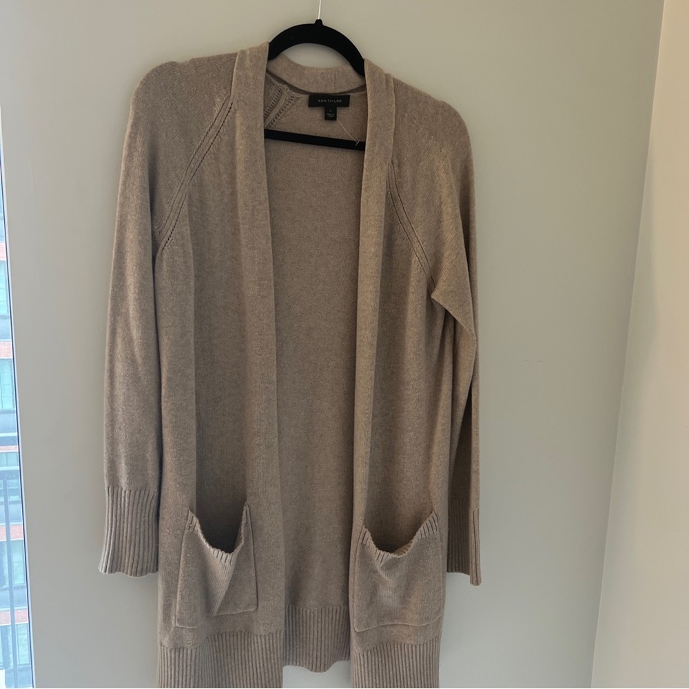 Ann Taylor Long Knit Cardigan